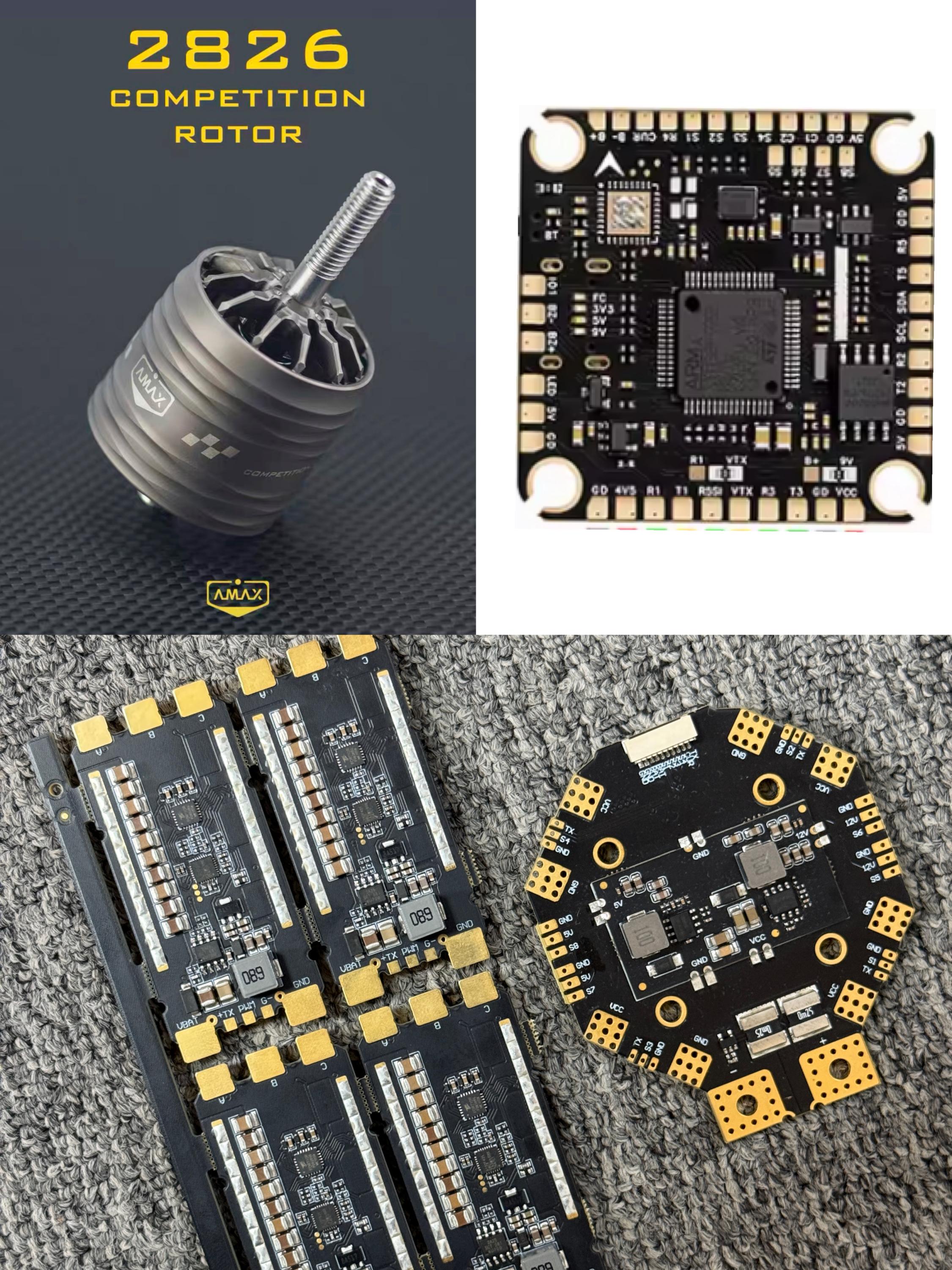 Drone Esc - 2826 800KV Brushless Motor 4PCS+12S F722