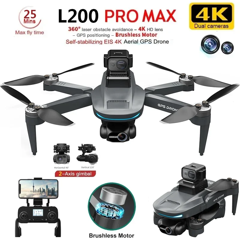 L200 PRO MAX Drone 4K 2-Axis P - Drone Gimbal reseña y precio