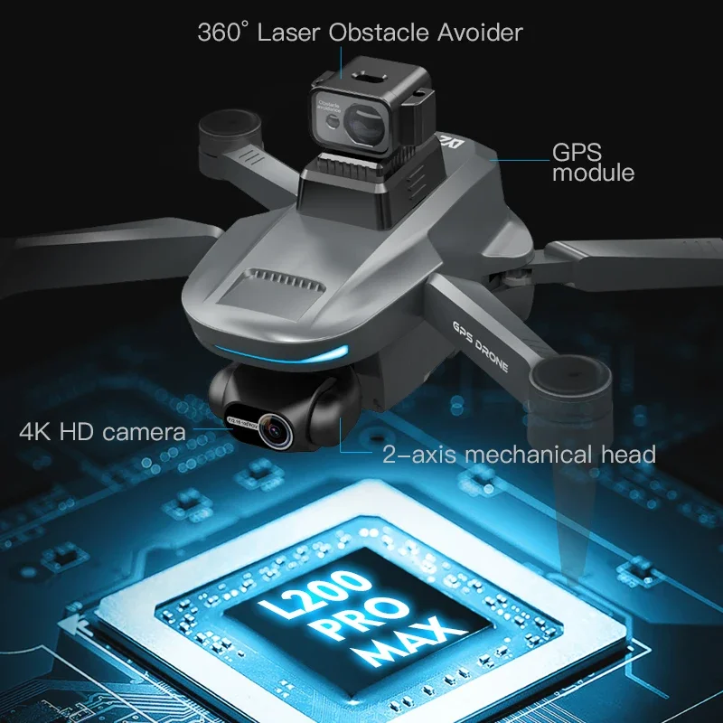 L200 PRO MAX Drone 4K 2-Axis P - Drone Gimbal reseña y precio
