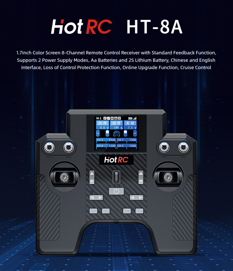 Hotrc HT-8A 2.4G 8CH  Transmit - Drone Power Distribution Board reseña y precio