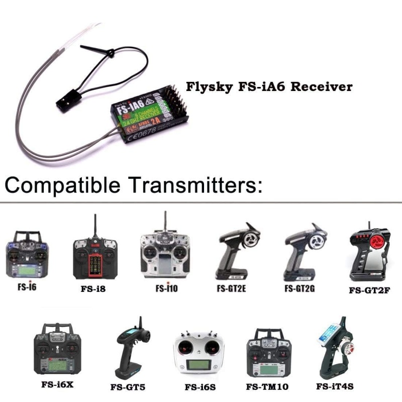 Flysky FS-IA6 Receiver 6CH Dua - Drone Antenna reseña y precio