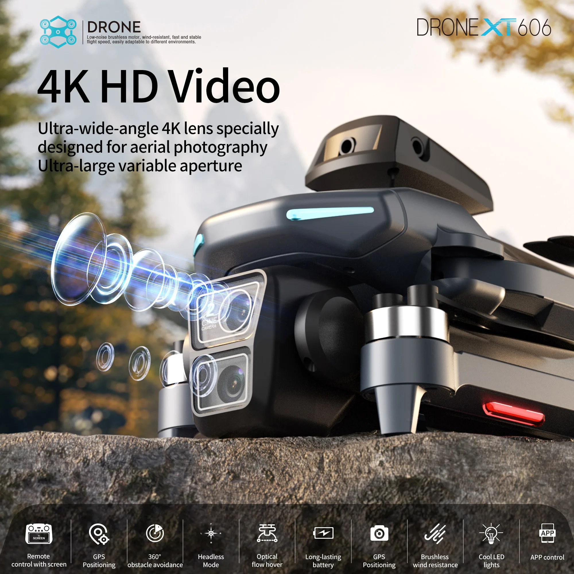 Lenovo XT606 Drone Professiona - Drone Gps Mount reseña y precio