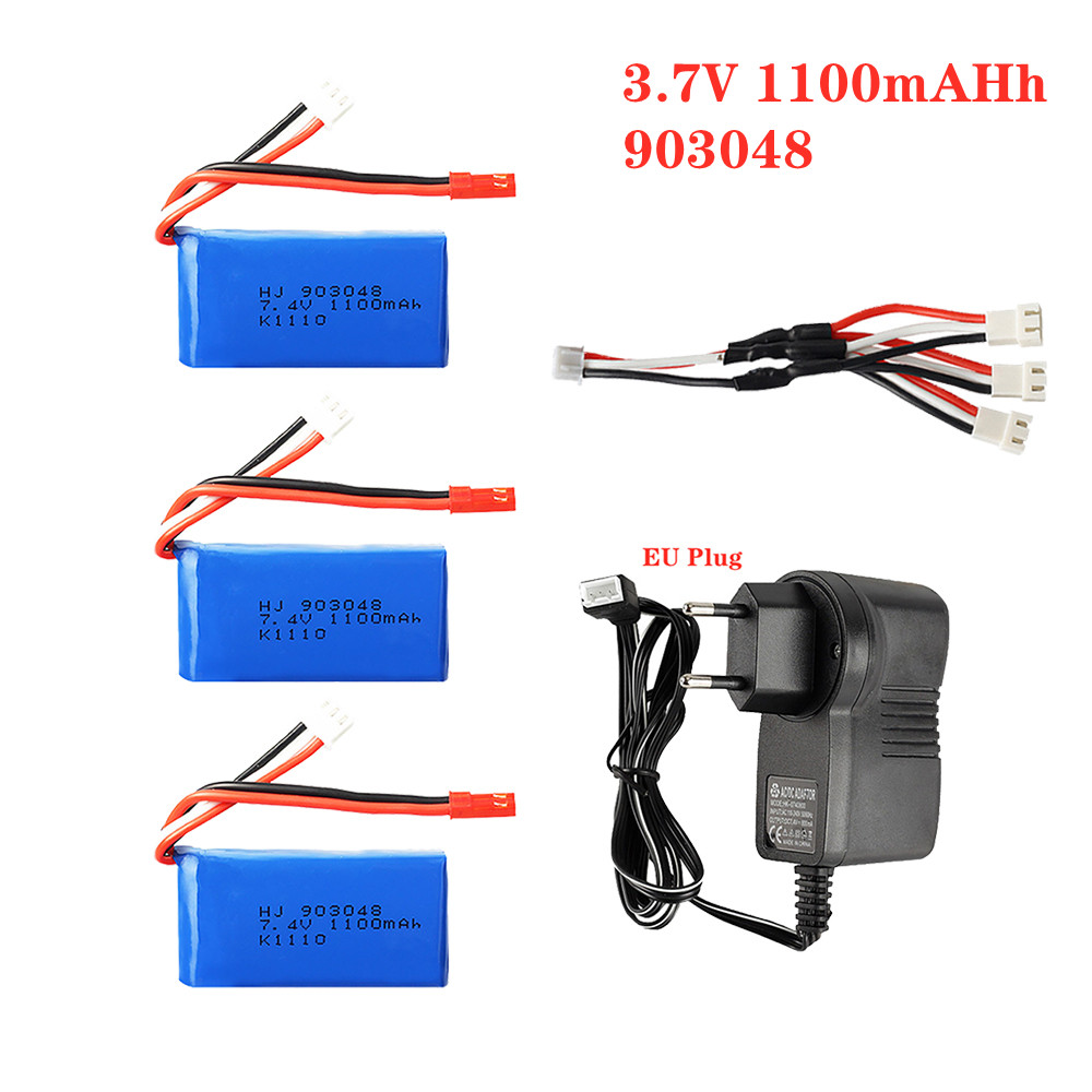 1-5pcs 7.4V 1100mah 903048 LiP - Drone Charger reseña y precio