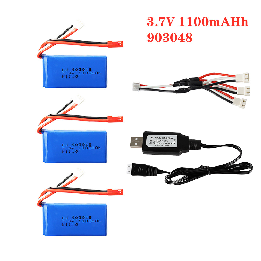 1-5pcs 7.4V 1100mah 903048 LiP - Drone Charger reseña y precio