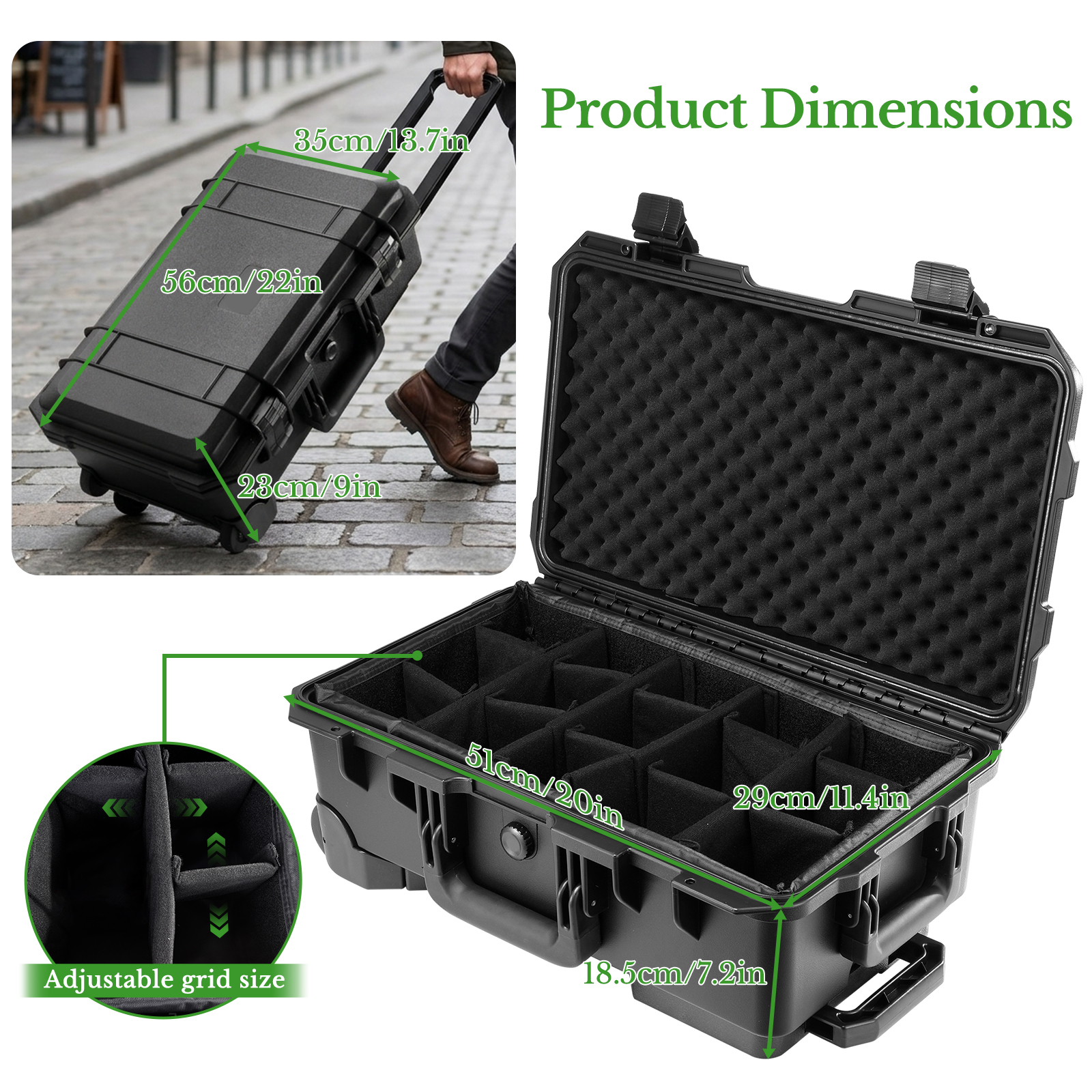 Professional Large Hard Rollin - Drone Camera reseña y precio
