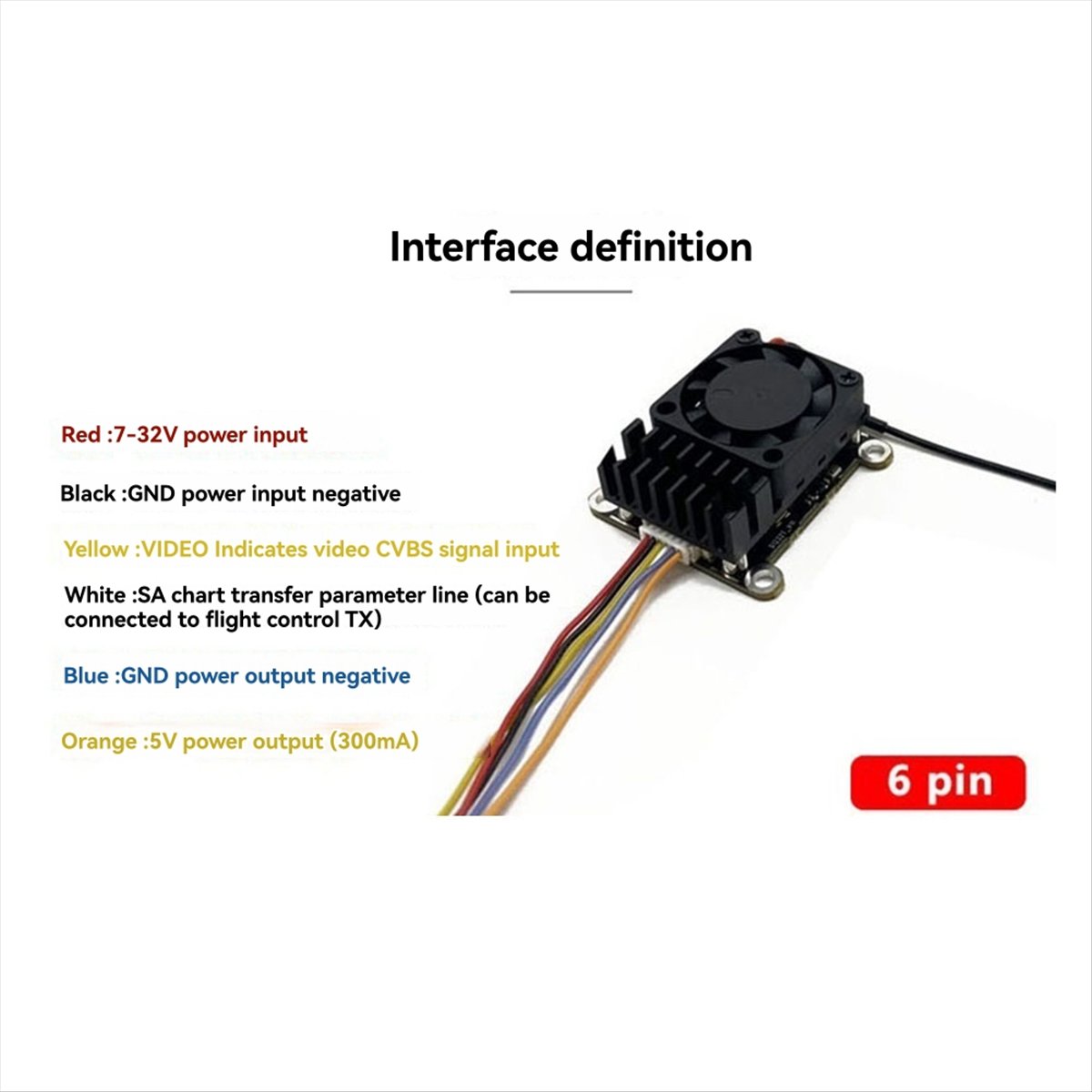 5.8G 2W VTX 2000mW FPV Video T - Drone Transmitter reseña y precio