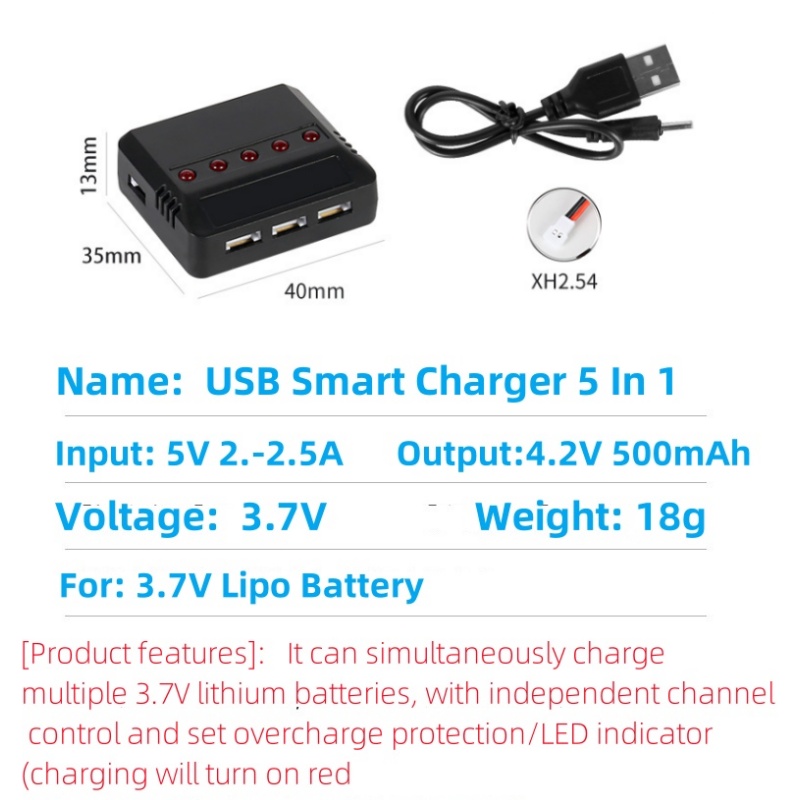 Syma X5HW X5HC X5C X5SW 3.7V 5 - Drone Charger reseña y precio