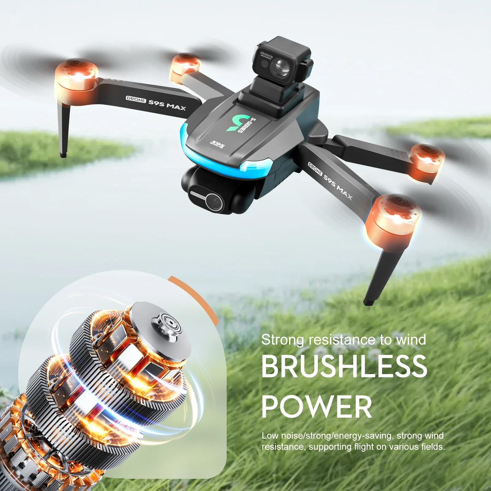 NEW S9S MAX MINI Drone 4K 2-Ax - Drone Gimbal reseña y precio