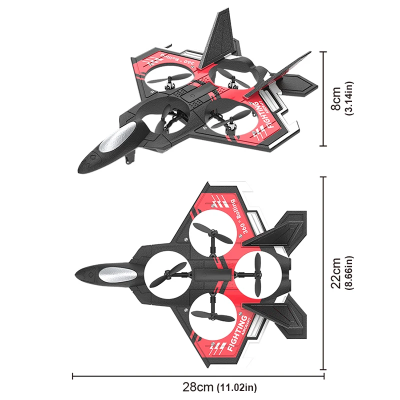 S98 RC Foam Stunt Aircraft Toy - Drone Led Light reseña y precio