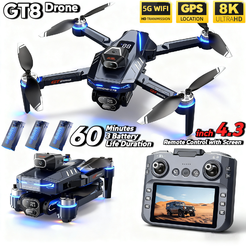 For Genuine GT8 Drone 4K Profe - Drone Gps Mount reseña y precio