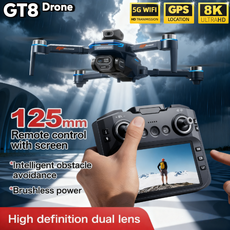 For Genuine GT8 Drone 4K Profe - Drone Gps Mount reseña y precio