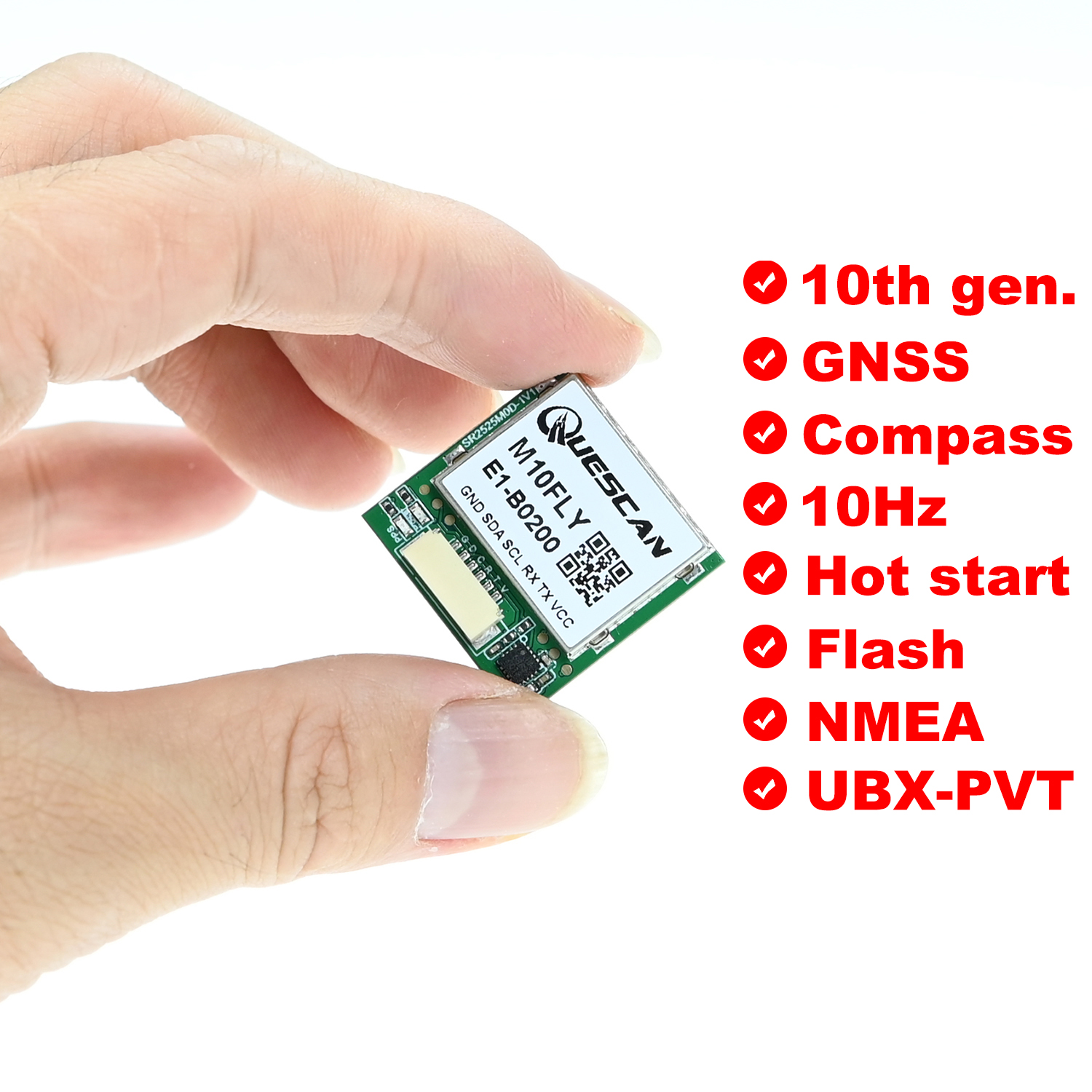 Quescan 25mm*25mm M10FLY 10Hz  - Drone Gps Module reseña y precio