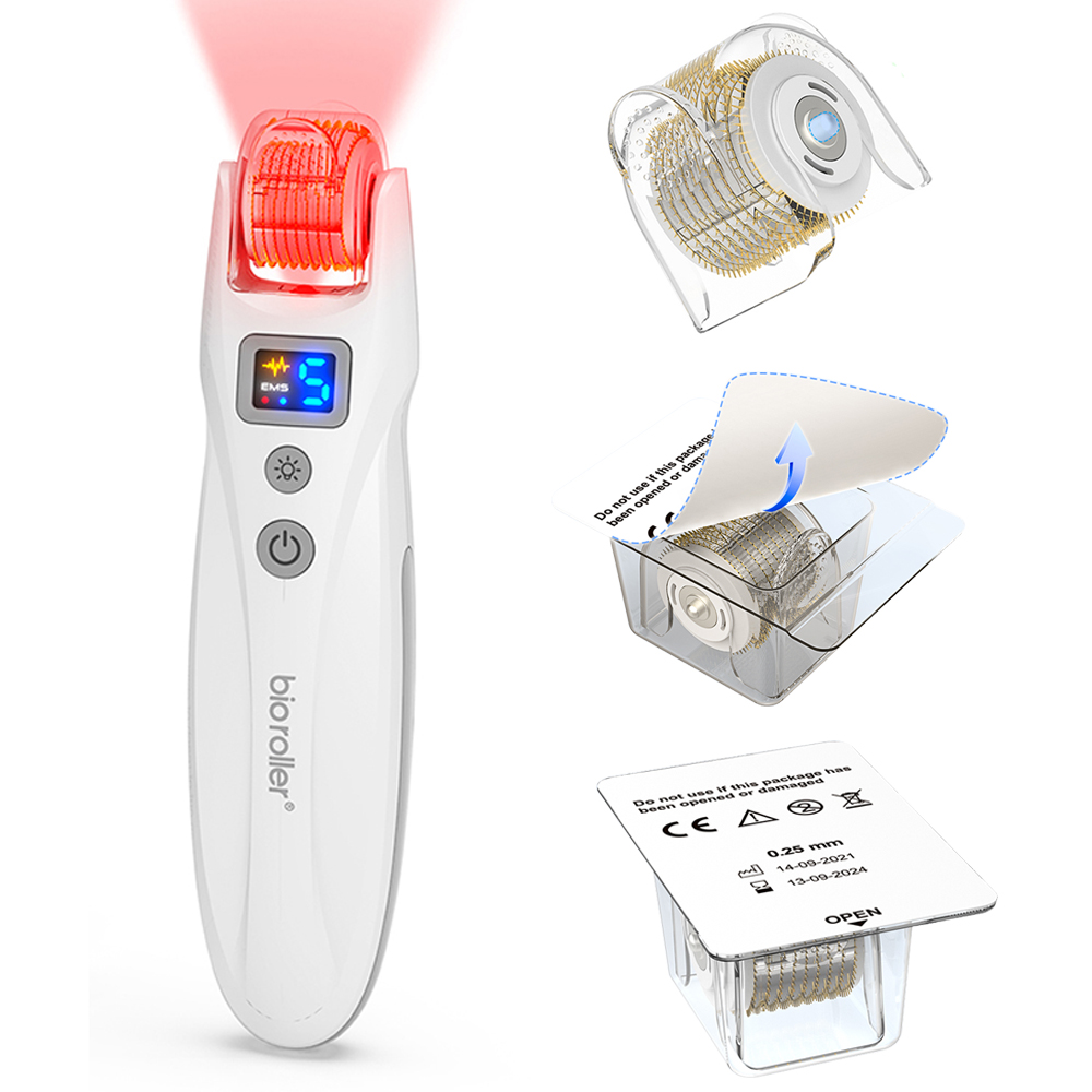 Microneedles Roller Kit Biorol - Drone Led Light reseña y precio