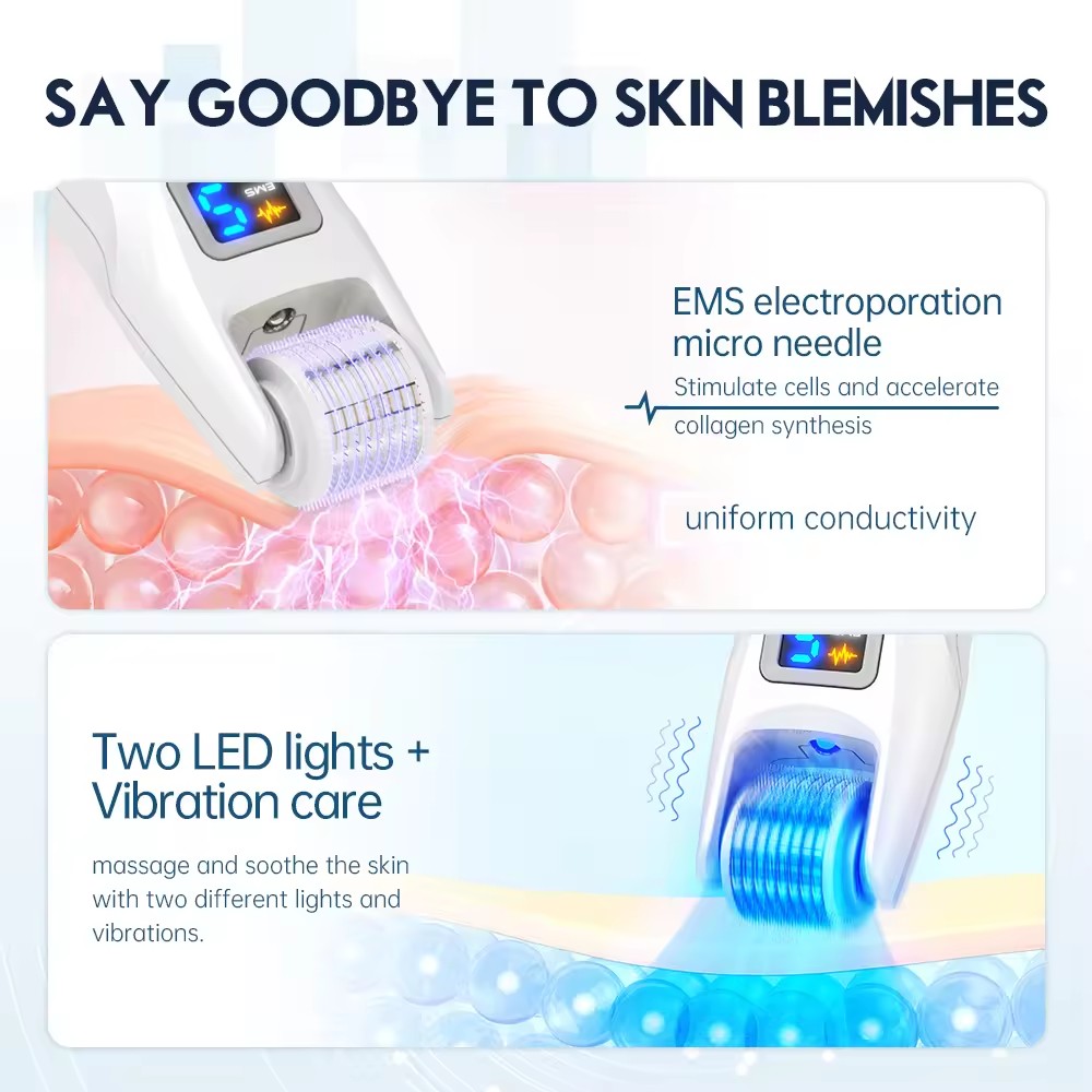 Microneedles Roller Kit Biorol - Drone Led Light reseña y precio