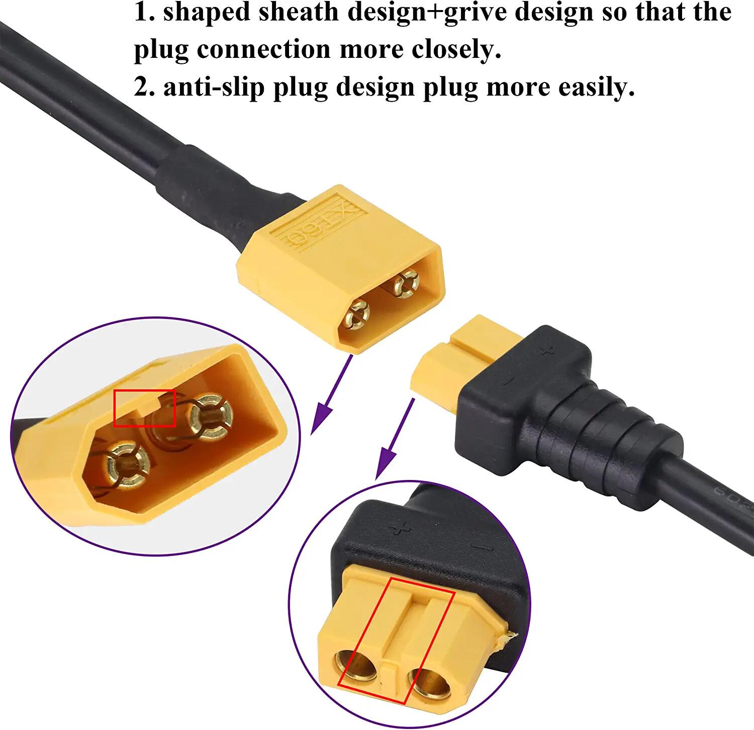 XT60 Adapter Cable XT60 Male t - Drone Compass reseña y precio