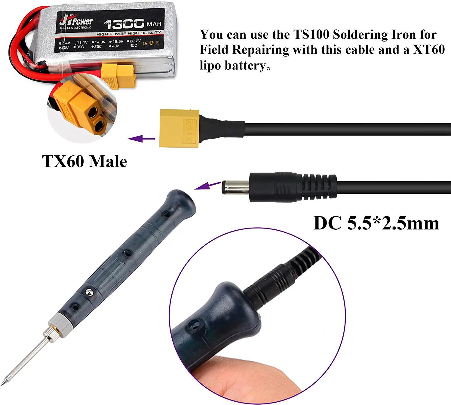 XT60 Adapter Cable XT60 Male t - Drone Compass reseña y precio