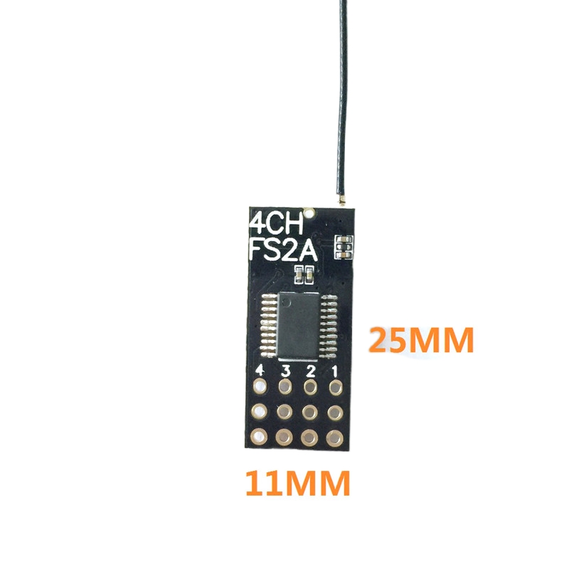 Flysky FS2A Mini Receiver 4CH  - Drone Battery reseña y precio