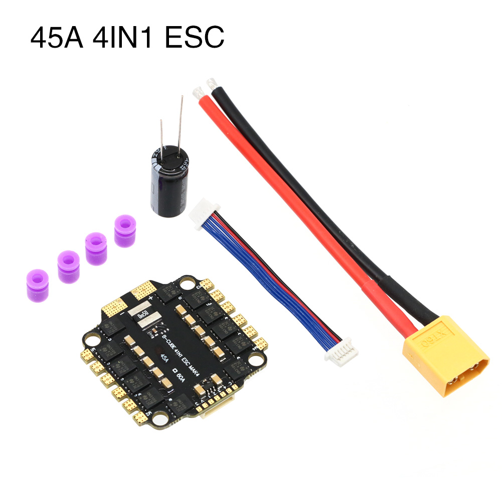 UAngel 4IN1 45A 60A ESC BLHELI - Drone Esc reseña y precio
