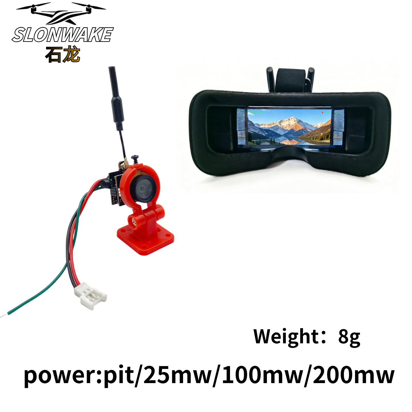 Slonwake 5.8G 48CH 200mW FPV D - Drone Camera reseña y precio
