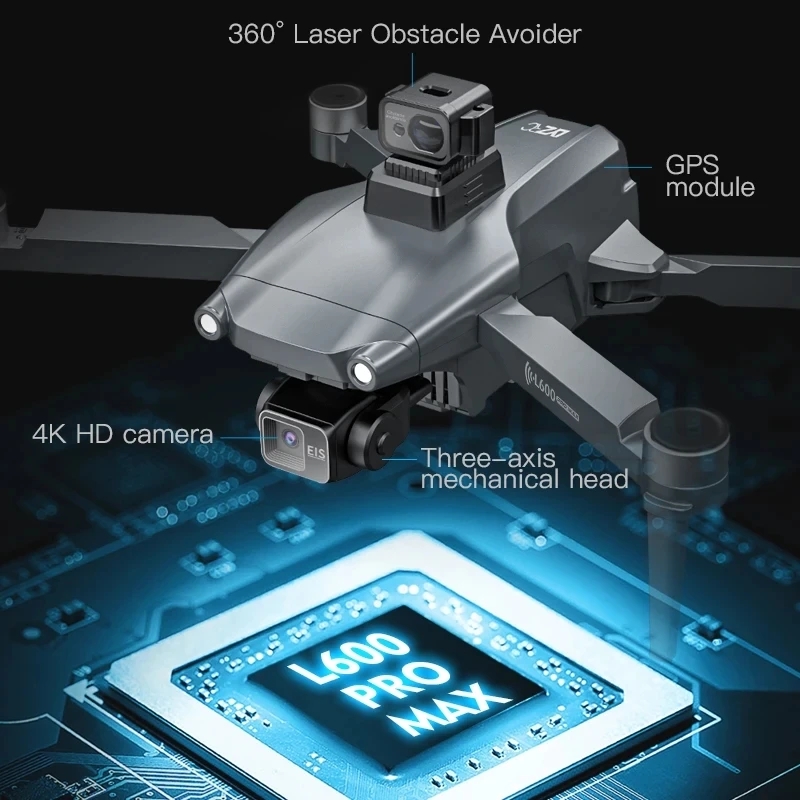 L600 PRO MAX GPS Drone Profess - Drone Gimbal reseña y precio