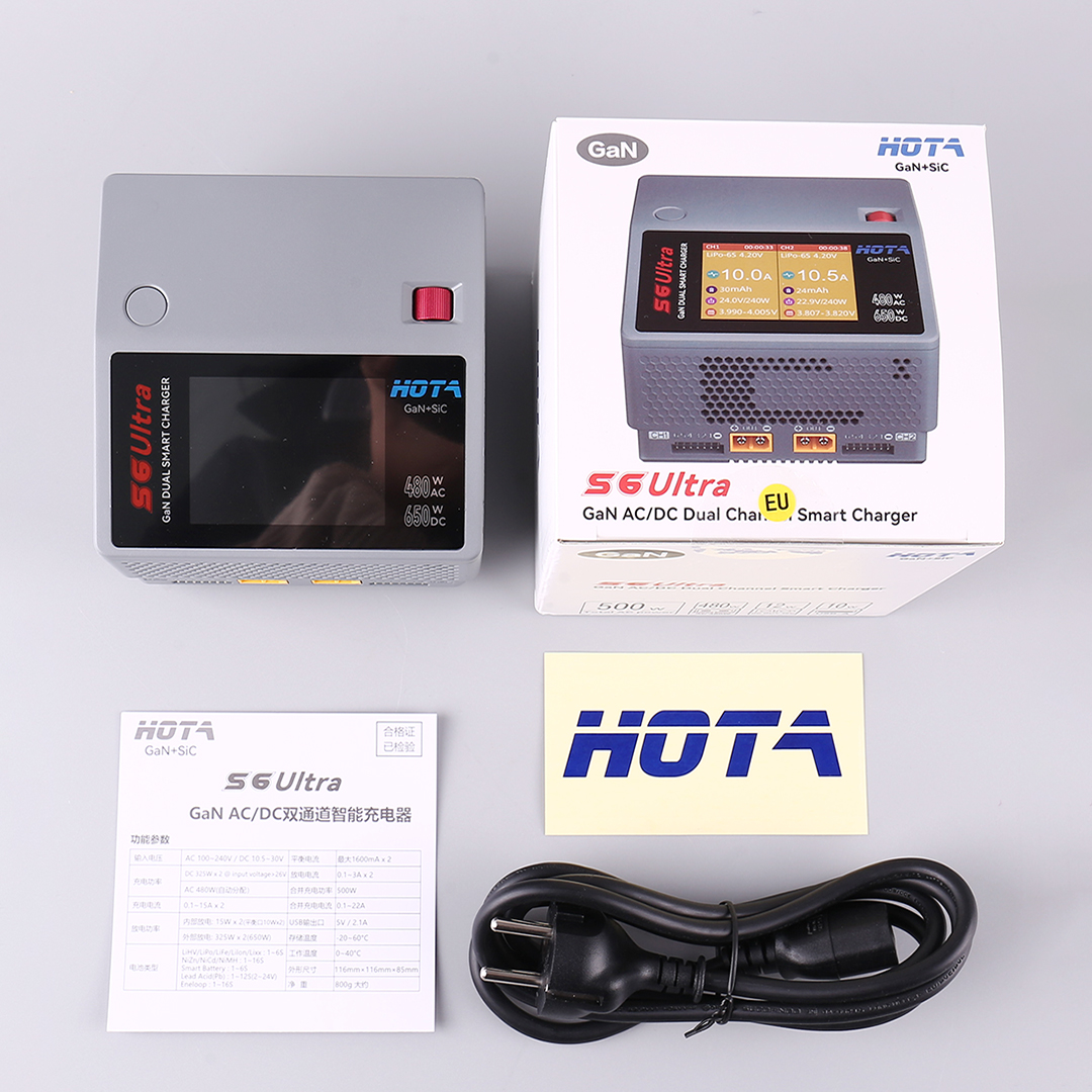 HOTA S6 Ultra Gallium Nitride  - Drone Charger reseña y precio