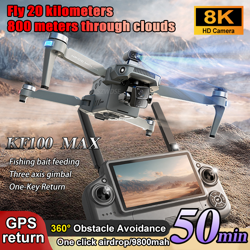 SJRC KF100 MAX 8K UHD Photo HD - Drone Gimbal reseña y precio