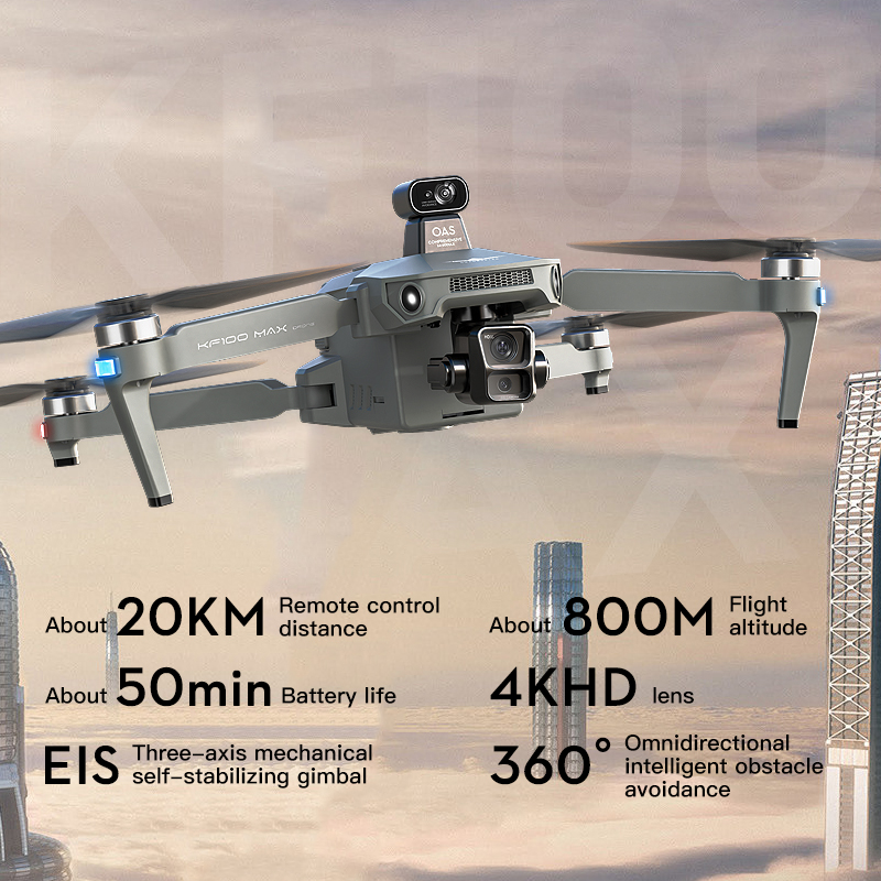 SJRC KF100 MAX 8K UHD Photo HD - Drone Gimbal reseña y precio