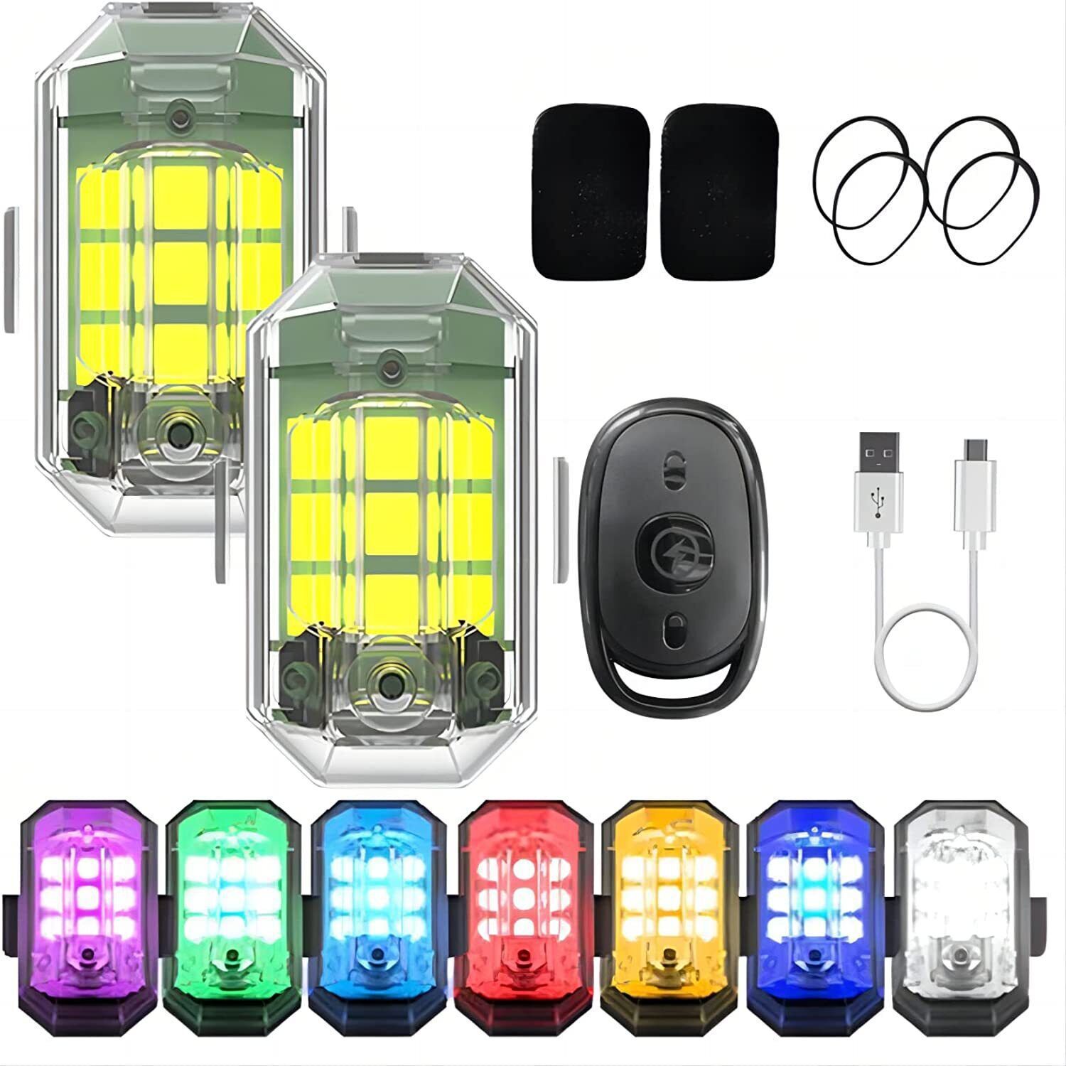 1/2/4Pc Remote Motorcycle Ligh - Drone Led Light reseña y precio