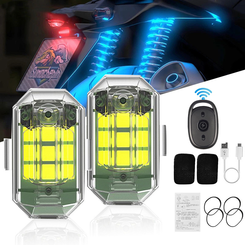 1/2/4Pc Remote Motorcycle Ligh - Drone Led Light reseña y precio