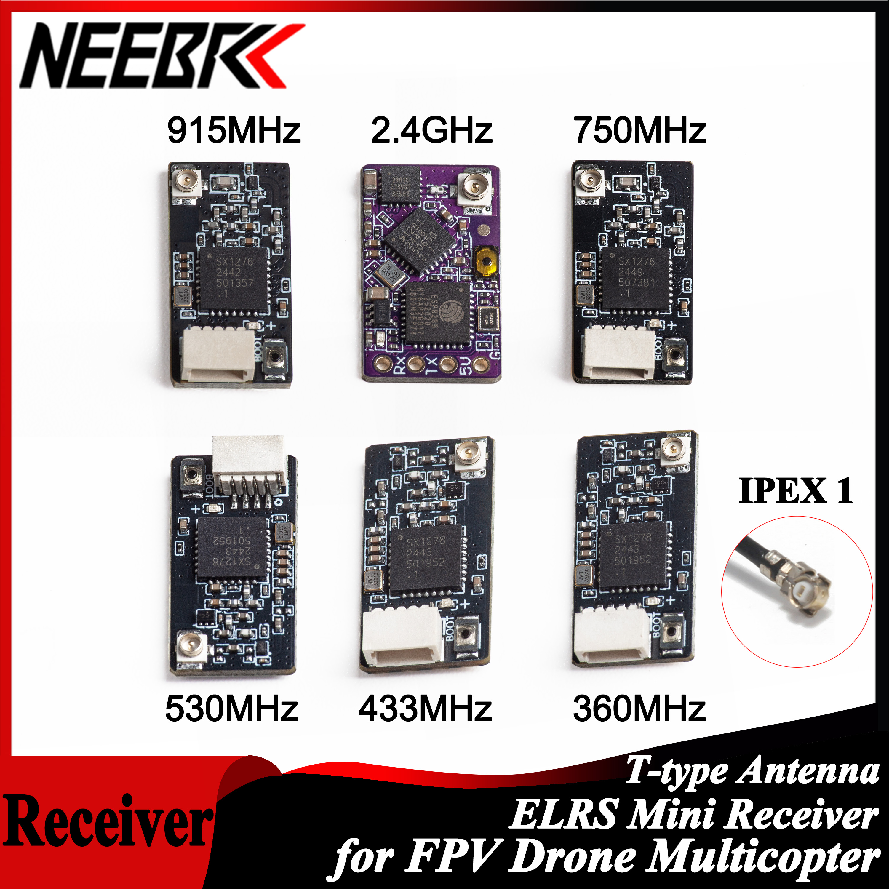 NEEBRC ELRS 2.4G/915Mhz/360Mhz - Drone Antenna reseña y precio