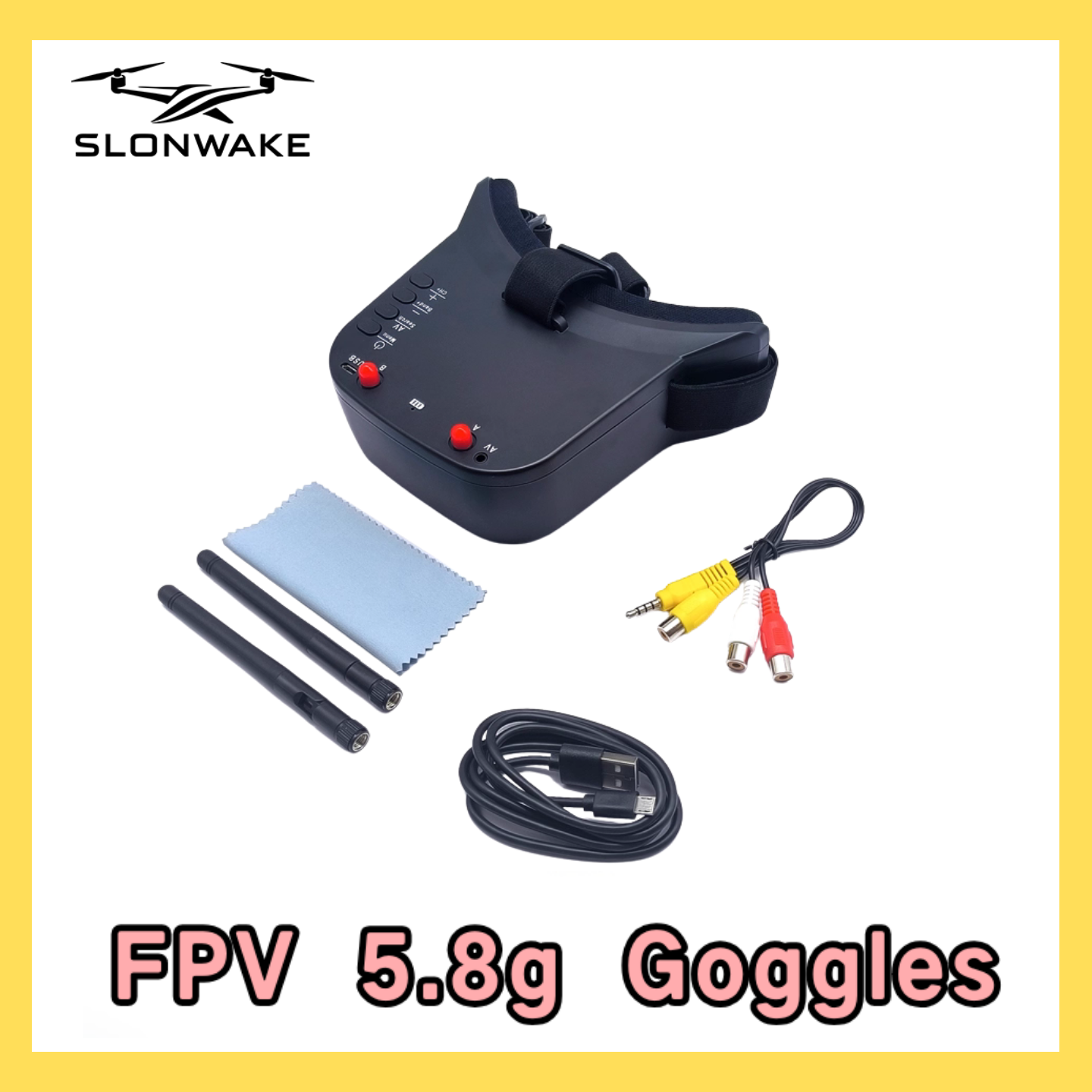 SLONWAKE 5.8G 48CH FPV 400mw V - Drone Frame reseña y precio