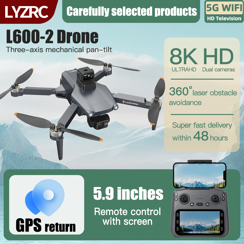 LYZRC L600-2 MAX GPS Drone 3-A - Drone Gps Mount reseña y precio